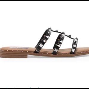 Steve Madden Traveler Sandal+Averill +Black+Slide